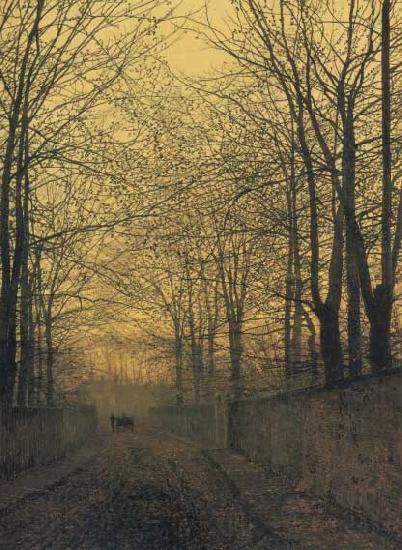 Atkinson Grimshaw October Gold Norge oil painting art
